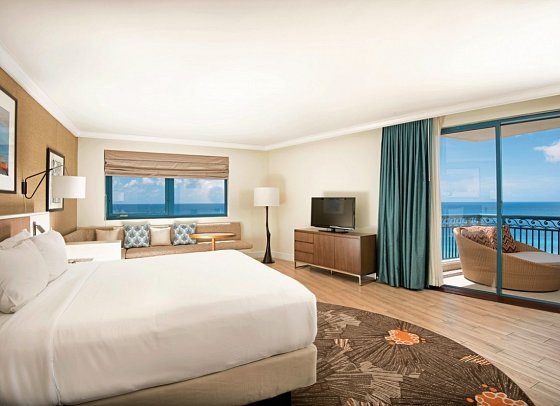Hilton Barbados Resort - Wohnbeispiel Panoramic View Corner Suite (Zimmercodierung W1L)