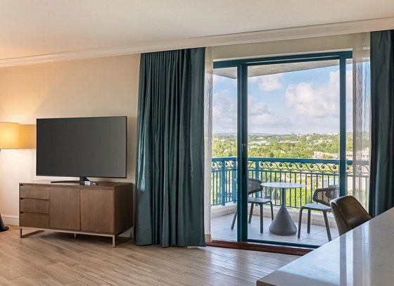 Hilton Barbados Resort - Wohnbeispiel Panoramic View Corner Suite (Zimmercodierung W1L)