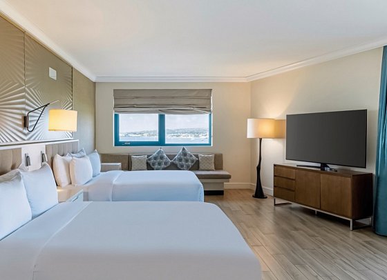 Hilton Barbados Resort - Wohnbeispiel Panoramic View Corner Suite (Zimmercodierung W1L)