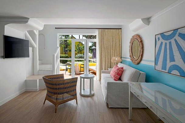Crystal Cove, Barbados, A Tribute Portfolio All-Inclusive Resort - Wohnbeispiel Gardenview Duplex 1 Bedroom Suite King (Zimmercodierung U5G)