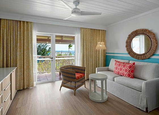 Crystal Cove, Barbados, A Tribute Portfolio All-Inclusive Resort - Wohnbeispiel Ocean Front Duplex 1 Bedroom Suite King (Zimmercodierung U1O)