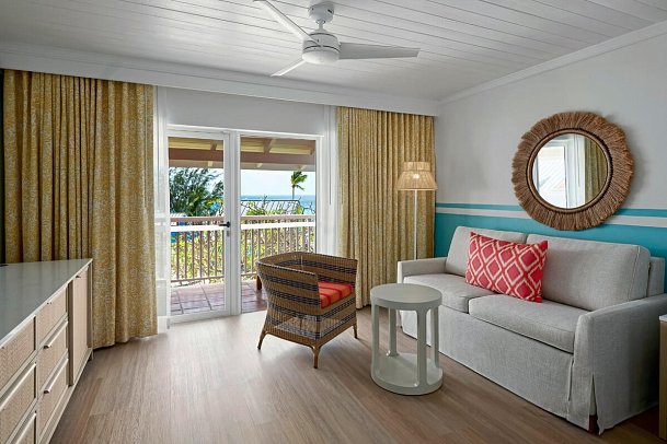 Crystal Cove, Barbados, A Tribute Portfolio All-Inclusive Resort - Wohnbeispiel Ocean Front Duplex 1 Bedroom Suite King (Zimmercodierung U1O)