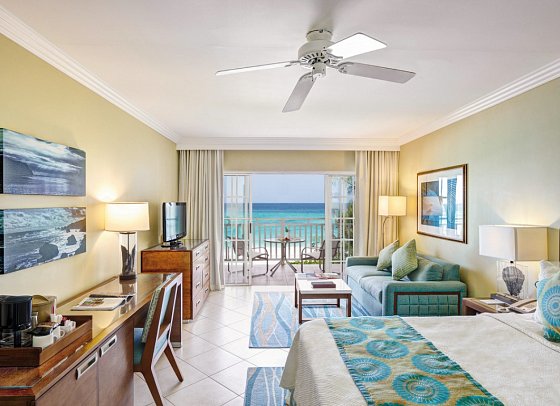 Turtle Beach, Barbados, a Tribute Portfolio All-Inclusive Hotel - Wohnbeispiel Juniorsuite Oceanfront (Zimmercodierung JB4)