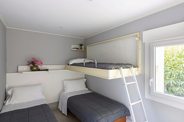 Résidence Marina d'Oru - Wohnbeispiel Appartement 1 Schlafzimmer ca. 36 qm (Zimmercodierung AB2)