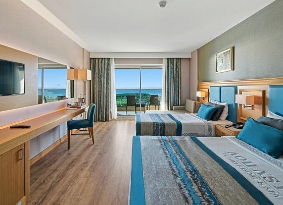 Aquasis De Luxe Resort & Spa - Wohnbeispiel Doppelzimmer Deluxe Meerblick (Zimmercodierungen DDM & DC4)