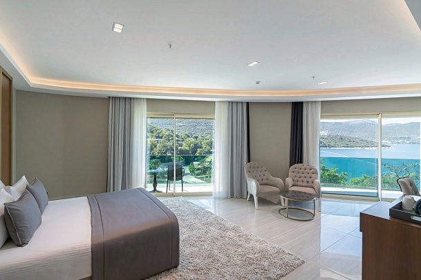 Vogue Hotel Supreme Bodrum - Wohnbeispiel Familiensuite Meerblick (Zimmercodierung WI3)