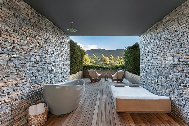 Lujo Bodrum - Wohnbeispiel Doppelzimmer Indigo Clubber Terrasse Adult Only (Zimmercodierung DS6)