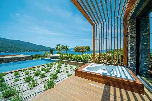 La Blanche Island Bodrum - Beispiel Terrasse Executive Villa mit Privatpool (Zimmercodierung VB1)