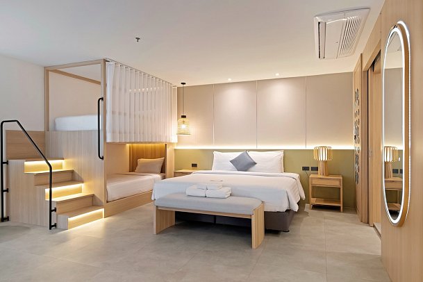 Jomtien Thani Hotel - Wohnbeispiel Family Suite (Zimmercodierung WI1)