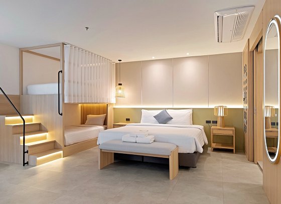 Jomtien Thani Hotel - Wohnbeispiel Family Suite (Zimmercodierung WI1)