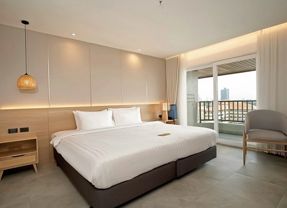 Jomtien Thani Hotel - Wohnbeispiel Deluxe City View (Zimmercodierungen UD1 & UDP)