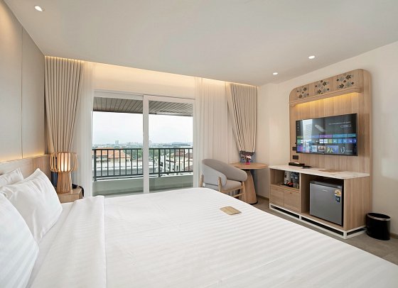 Jomtien Thani Hotel - Wohnbeispiel Deluxe City View (Zimmercodierungen UD1 & UDP)