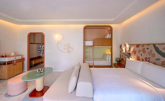 The Standard, Pattaya Na Jomtien - Wohnbeispiel Family Bunk 1 King & 1 Bunk (Zimmercodierung UI1)