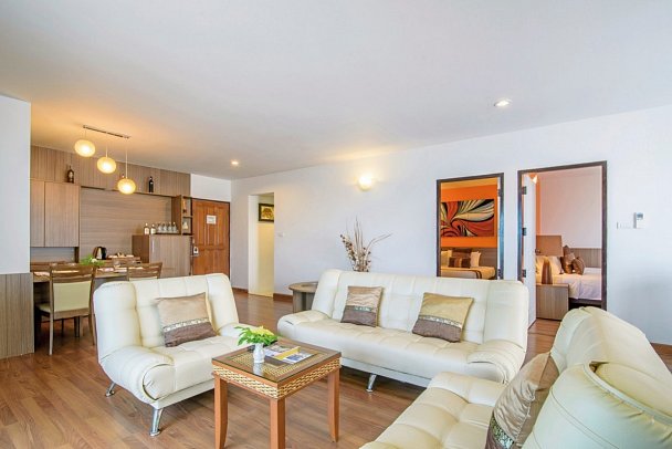 Golden Beach Cha Am Hotel - Wohnbeispiel Executive Family Ocean View Suite (Zimmercodierung WI1)