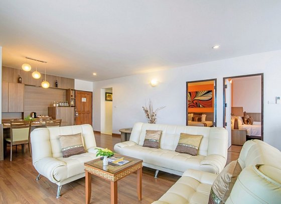 Golden Beach Cha Am Hotel - Wohnbeispiel Executive Family Ocean View Suite (Zimmercodierung WI1)