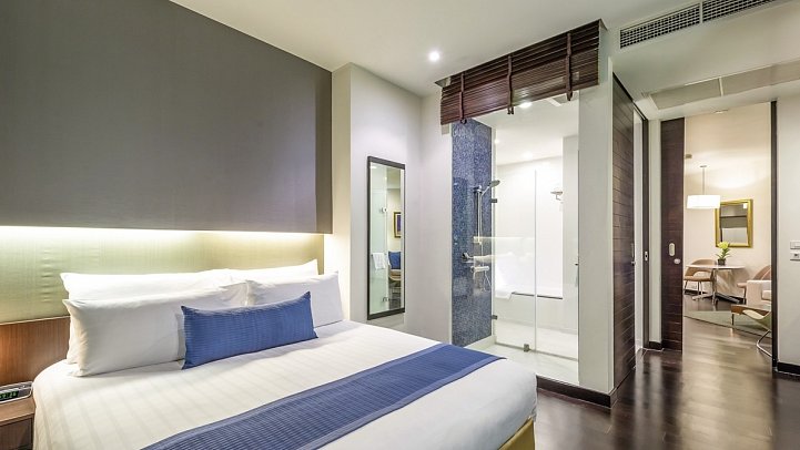 Chatrium Hotel Riverside Bangkok - Wohnbeispiel One Bedroom Suite River View (Zimmercodierungen WD1 & WD2)