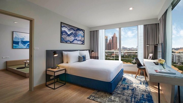 Shama Lakeview Asoke Bangkok - Wohnbeispiel One Bedroom Lakeview (Zimmercodierung WM1)