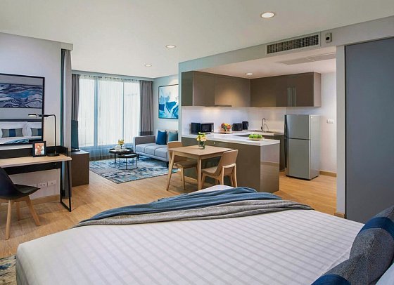 Shama Lakeview Asoke Bangkok - Wohnbeispiel Studio Lakeview (Zimmercodierung SM1)