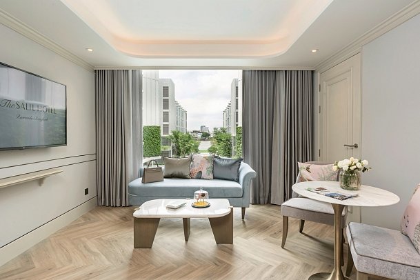 The Salil Hotel Riverside Bangkok - Wohnbeispiel One Bedroom Riverview (Zimmercodierung UB3)