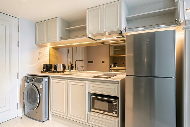 The Salil Hotel Riverside Bangkok - Wohnbeispiel One Bedroom Riverview (Zimmercodierung UB3)