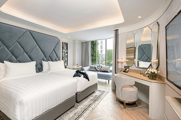 The Salil Hotel Riverside Bangkok - Wohnbeispiel Deluxe Pool View (Zimmercodierung UDP)