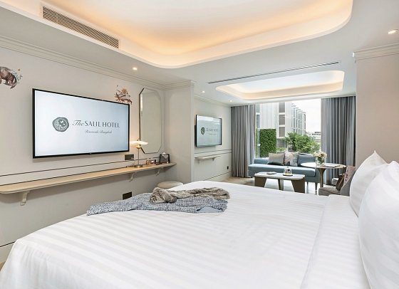 The Salil Hotel Riverside Bangkok - Wohnbeispiel One Bedroom Riverview (Zimmercodierung UB3)