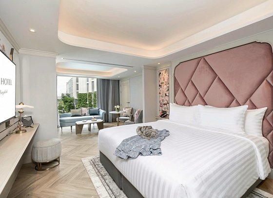 The Salil Hotel Riverside Bangkok - Wohnbeispiel One Bedroom Riverview (Zimmercodierung UB3)