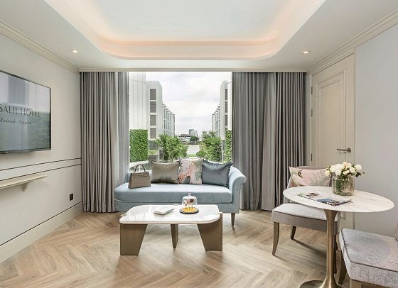 The Salil Hotel Riverside Bangkok - Wohnbeispiel One Bedroom Riverview (Zimmercodierung UB3)