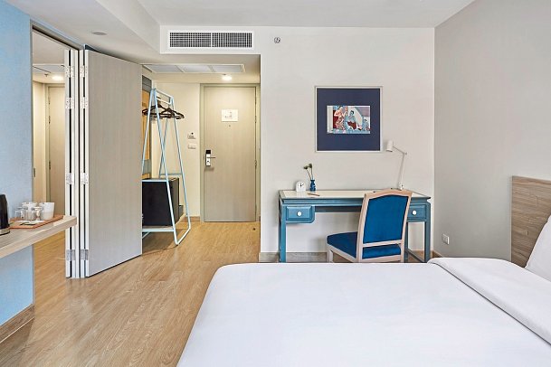 56 Surawong Hotel Bangkok - Wohnbeispiel Cosy Connect (Zimmercodierung UB3)