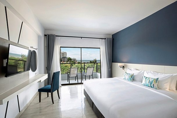 Centara Life Cha-Am Beach Resort Hua Hin - Wohnbeispiel Deluxe Ocean View (Zimmercodierung UDM)