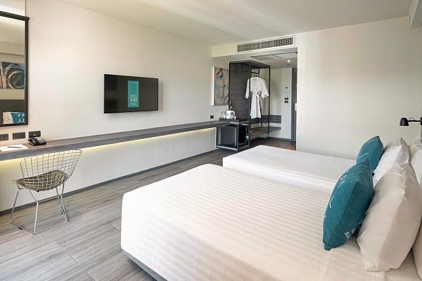 Cross Vibe Bangkok Sukhumvit - Wohnbeispiel Standard Twin (Zimmercodierung DB2)