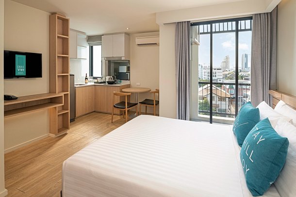 Cross Vibe Bangkok Sukhumvit - Wohnbeispiel Studio (Zimmercodierung SB1)