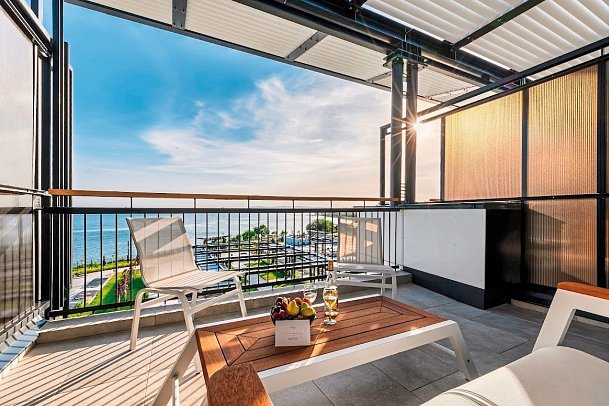 Voya Beach Resort - Wohnbeispiel Doppelzimmer Meerblick (Zimmercodierung DBM)