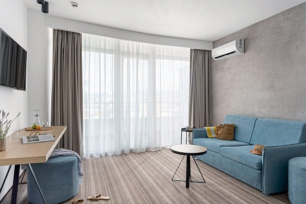 Hotel Perla - Wohnbeispiel Appartement (Zimmercodierung AB1)