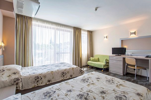 Hotel Longosa - Wohnbeispiel Doppelzimmer (Zimmercodierungen DB1, DE1, DS1 & DC1)