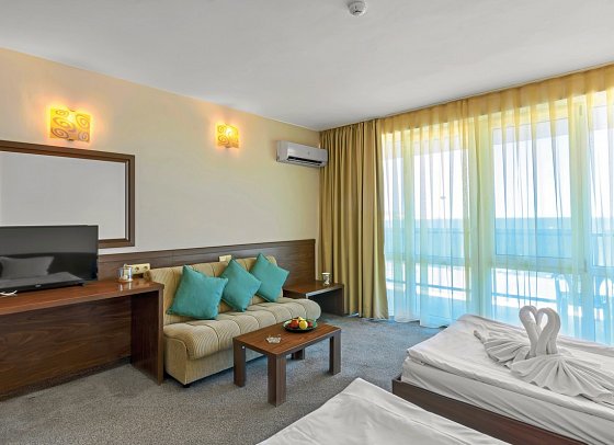 Glarus Beach - Wohnbeispiel Doppelzimmer Meerblick (Zimmercodierung DBM)