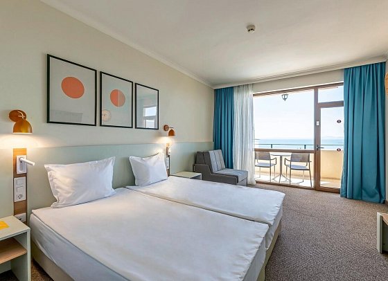 Sol Nessebar Resort - Wohnbeispiel Doppelzimmer Meerblick (Zimmercodierungen DBM, DCM & D4M)