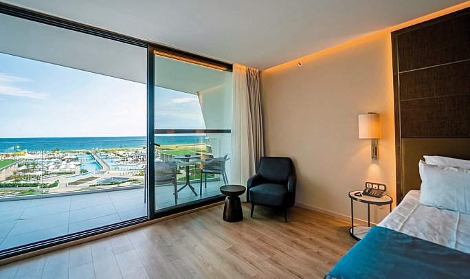 Wave Resort - Wohnbeispiel Doppelzimmer Premium Meerblick (Zimmercodierung DMM)