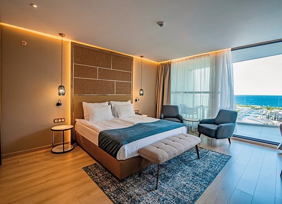 Wave Resort - Wohnbeispiel Familienzimmer Meerblick (Zimmercodierungen FBM & F1M)
