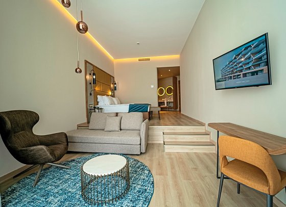 Wave Resort - Wohnbeispiel Doppelzimmer Premium seitl. Meerblick (Zimmercodierung DMN)