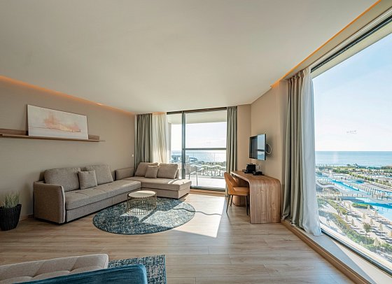 Wave Resort - Wohnbeispiel Juniorsuite Meerblick (Zimmercodierung JBM)