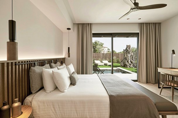 The Olivar Suites - Wohnbeispiel Suite Premium Gartenblick Privatpool (Zimmercodierungen WMG & W1R)