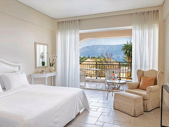 Grecotel Eva Palace - Wohnbeispiel Doppelzimmer Panoramic Meerblick (Zimmercodierung DBM)