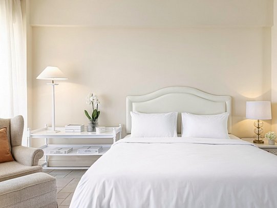 Grecotel Eva Palace - Wohnbeispiel Doppelzimmer Panoramic Meerblick (Zimmercodierung DBM)