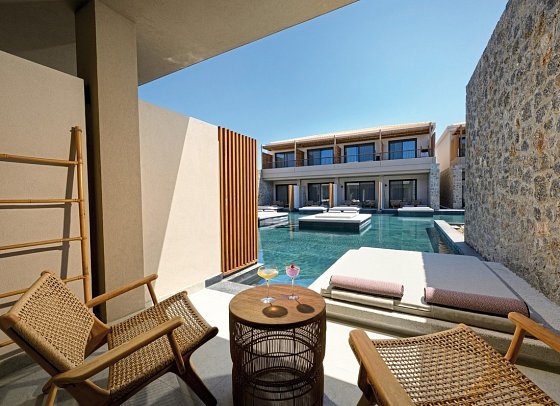 Hotel Unda - Wohnbeispiel Junior Suite Swim-Up (Zimmercodierung JBQ)