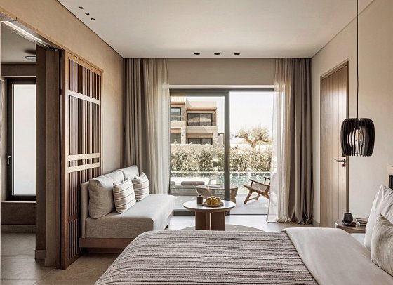 Hotel Unda - Wohnbeispiel Junior Suite Privatpool (Zimmercodierung J1R)