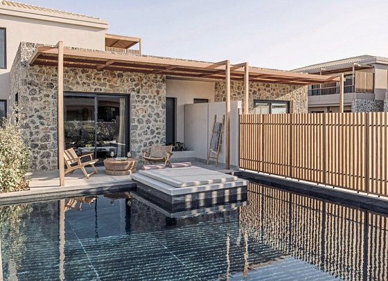 Hotel Unda - Wohnbeispiel Junior Suite Privatpool (Zimmercodierung J1R)