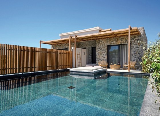 Hotel Unda - Wohnbeispiel Junior Suite Privatpool (Zimmercodierung J1R)