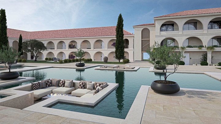 Conrad Corfu - Modellzeichnung Aussenansicht Lagunenblick