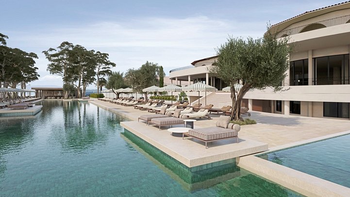 Conrad Corfu - Modellzeichnung Pool